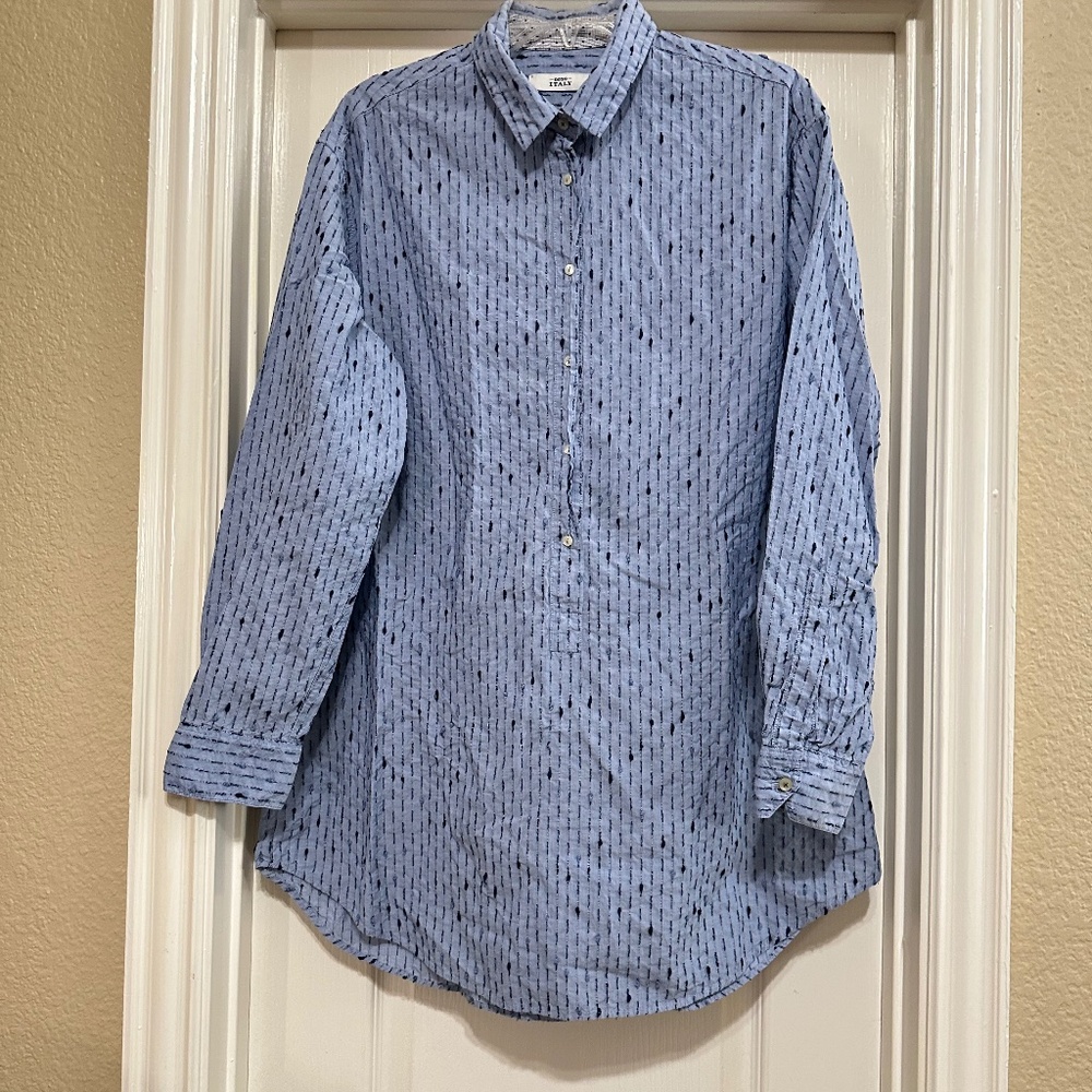 0039 Italy Tunic Pullover Shirt Top L - Picture 1 of 6